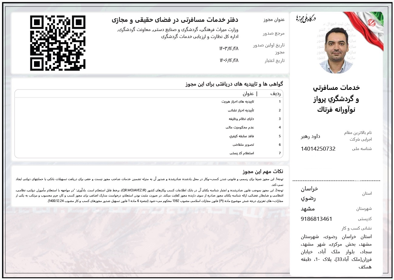 Fartak Certification