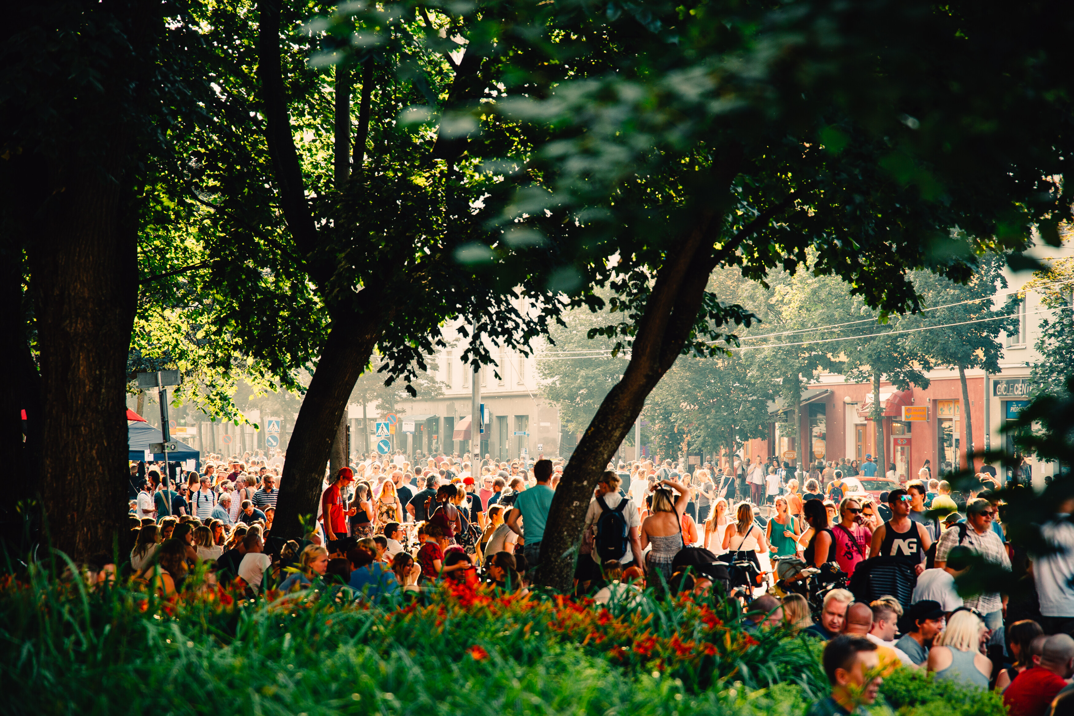 Helsinki 365. Kallio Block Party socializing in Finland events with family and friends