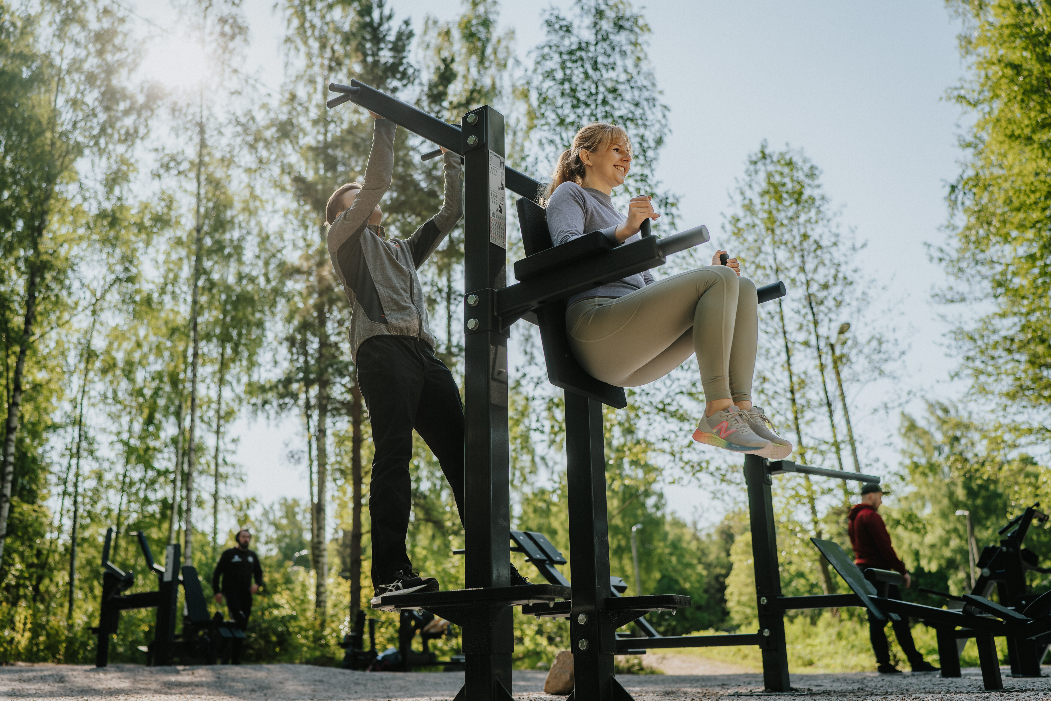 Helsinki and Omnigym have created a network of more than 50 free, always-open outdoor gyms throughout the city in helsinki finland balanced life and work